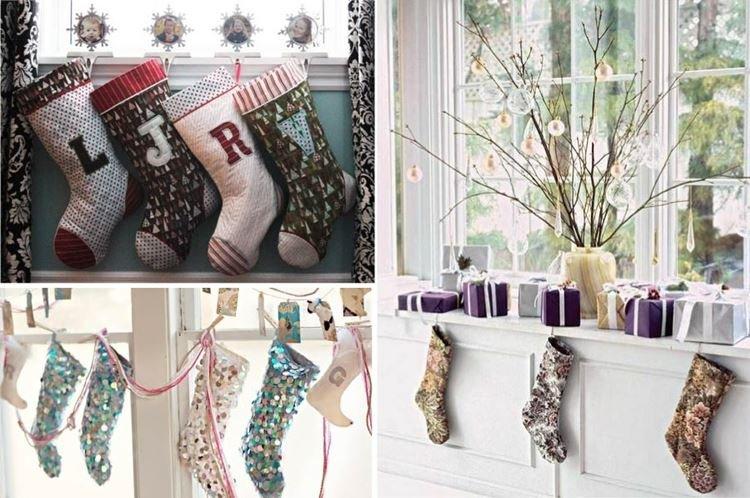 Рождественские сапоги - Украшения на окна к Новому году