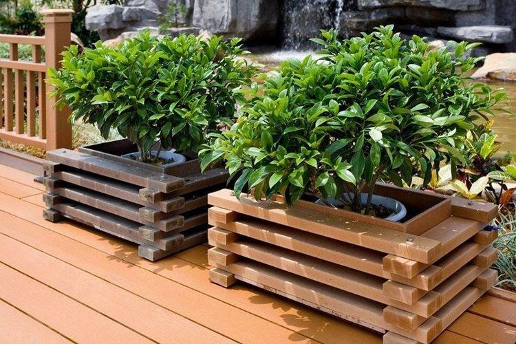 Напольные - Виды уличных вазонов для цветов