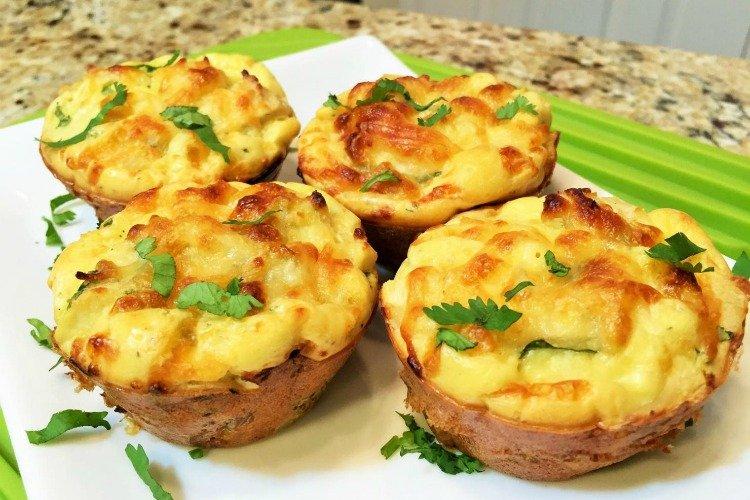 Сырные маффины с курицей - Ужин за 15 минут рецепты