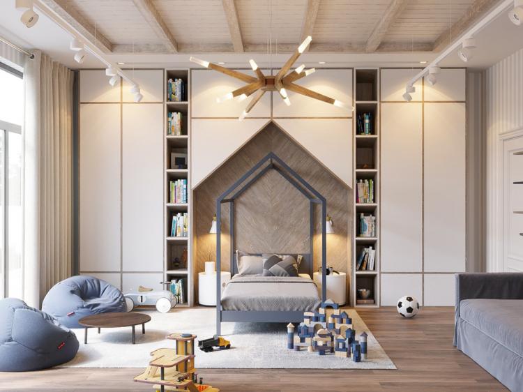 «В центре внимания»: Детская комната для мальчика