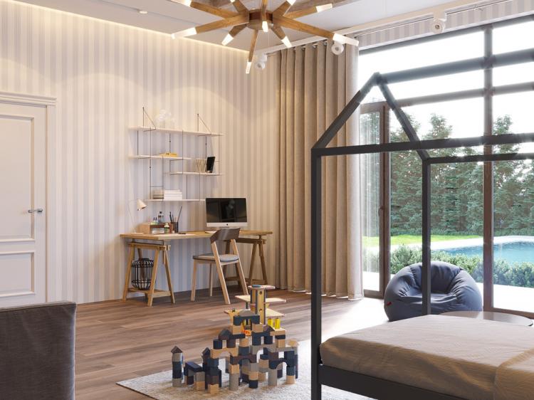 «В центре внимания»: Детская комната для мальчика - дизайн интерьера