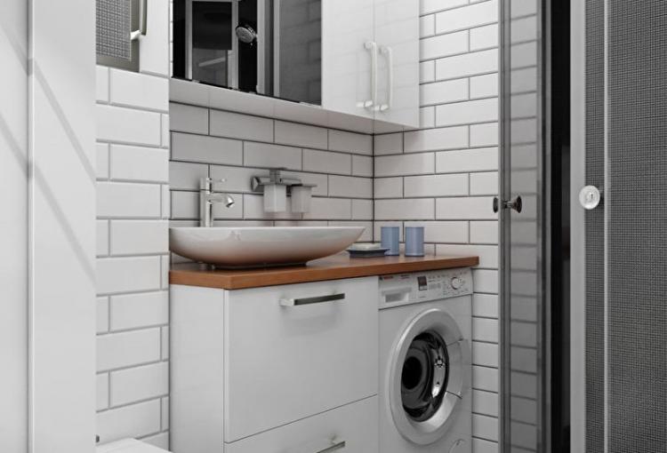 Мебель - Дизайн ванной комнаты в хрущевке