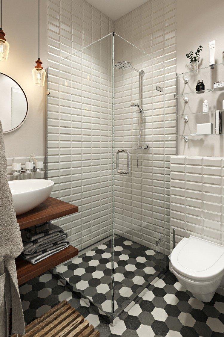 Дизайн ванной комнаты в скандинавском стиле - фото