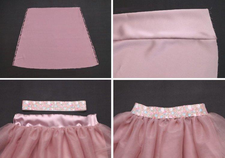 Юбка из фатина на подкладке своими руками