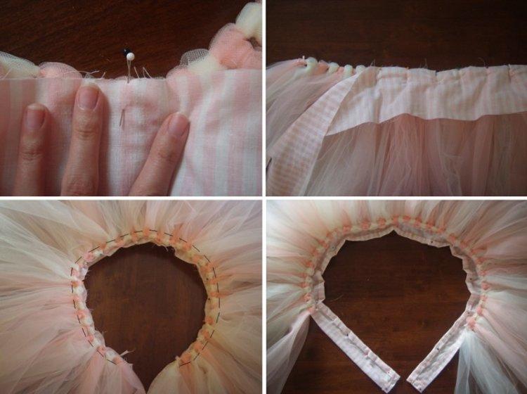 Бесшовная юбка из фатина своими руками