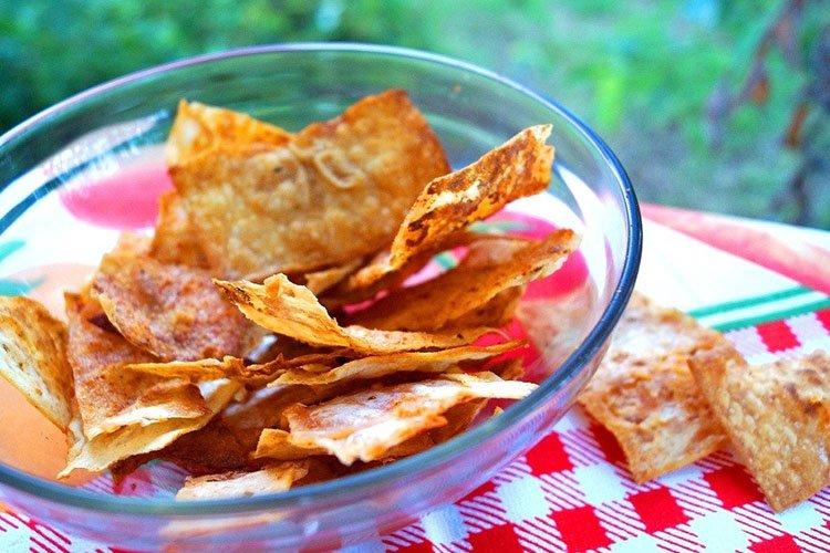 Чипсы из лаваша - Закуски из лаваша рецепты