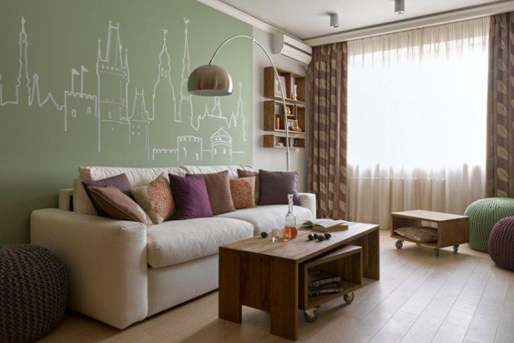 Зеленый с коричневым - Сочетание цветов в интерьере