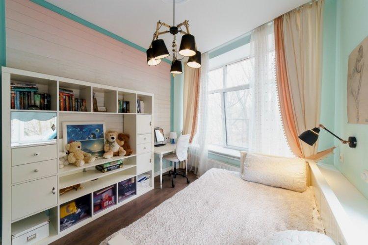 Зеленый цвет в интерьере детской комнаты - дизайн фото