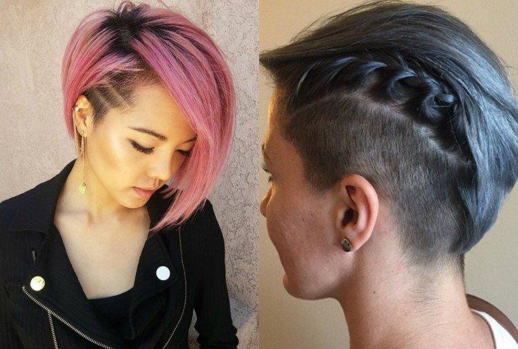 Андеркат - Прически для круглого лица на короткие волосы