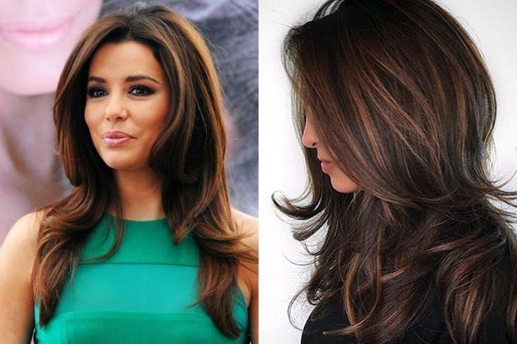 Классический каскад с челкой - Модные женские стрижки 2020 на средние волосы