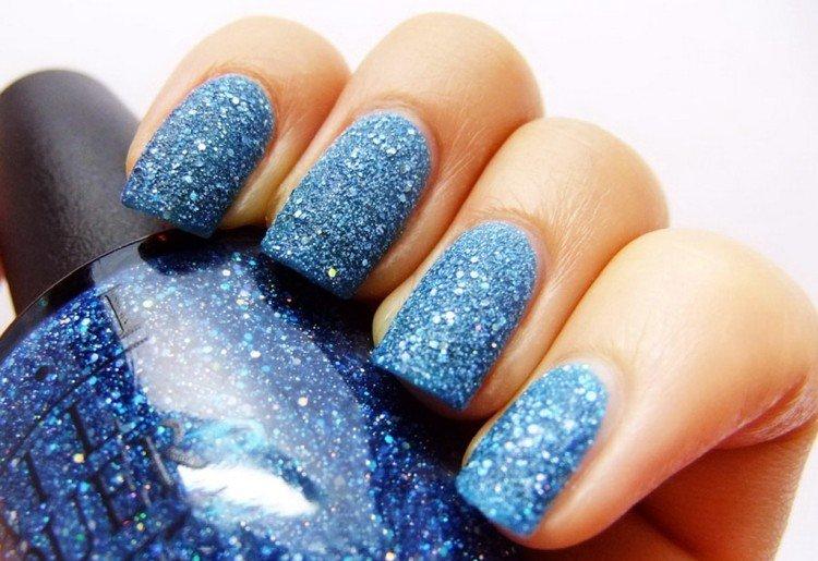 Песочный зимний маникюр 2020-2021