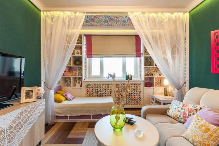 Шторы и занавески - Способы зонирования комнаты