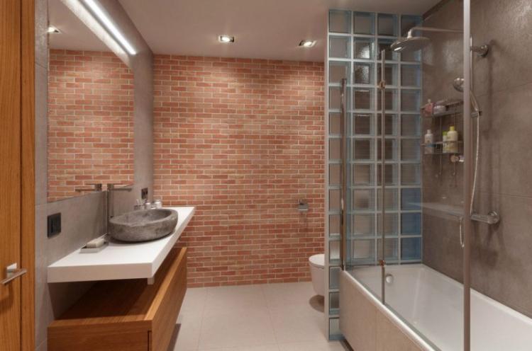 Зонирование ванной комнаты и туалета