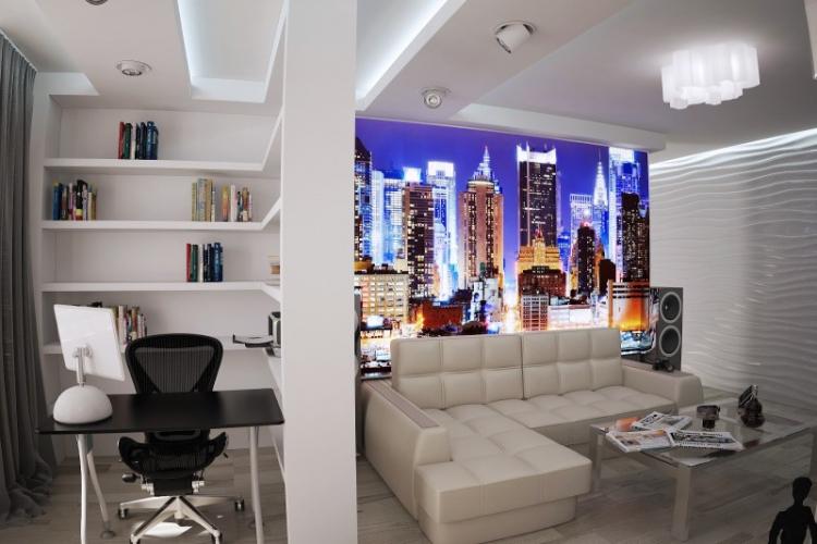 Зонирование комнат в квартире - фото