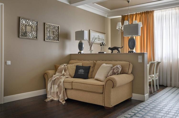 Декоративные конструкции - Способы зонирования однокомнатной квартиры