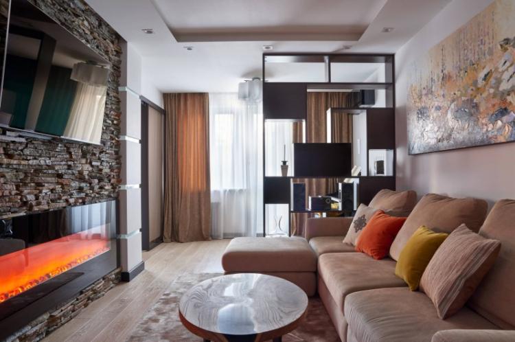 Зонирование однокомнатной квартиры - фото, идеи и способы